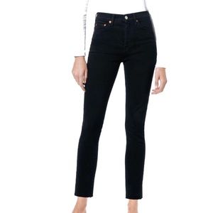 Re/Done Originals Black Comfort Skinny Jeans Size 30